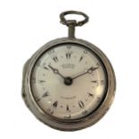 George Prior, London - An 18th century pair cased pocket watch,