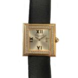 Patek Phiilippe - An 18ct gold and diamond set 'Gondolo' wristwatch,