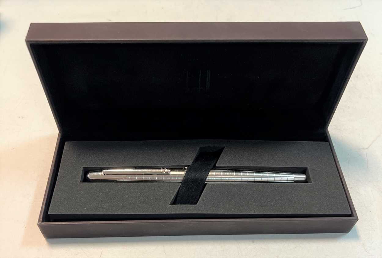 Alfred Dunhill - A steel cased fountain pen, - Image 8 of 12