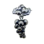 Harald Nielsen for Georg Jensen - A grape and vine brooch,