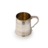 A William IV silver beer mug,