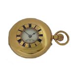 Dent, London - A late 19th century 18ct gold half hunter pocket watch,