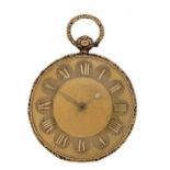 Robert Molyneaux, London - An 18ct gold open faced pocket watch,