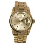 Rolex - An 18ct gold 'Oyster Perpetual Day-Date 36' wristwatch,