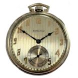 Hamilton, Lancaster, Pa. - An American 14ct gold open faced dress pocket watch,