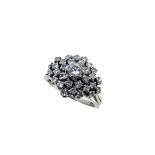 A diamond cluster ring,