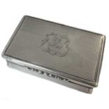 A Victorian silver snuff box,