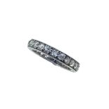 A diamond set full eternity ring,