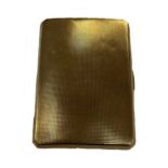 A George V 9ct gold pocket cigarette case,