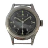 IWC - A steel 'Mark XI' military issue wristwatch head,