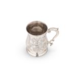 A George II silver tankard,