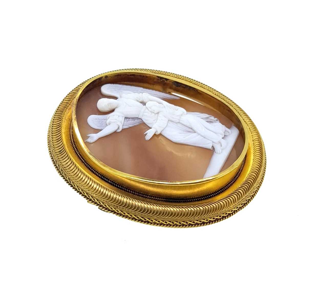 A cameo brooch, - Image 2 of 3