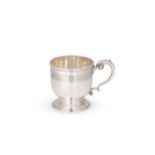 An Edward VIII silver christening cup,
