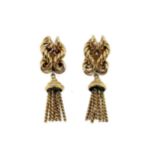 A pair of tassel style ear clips,