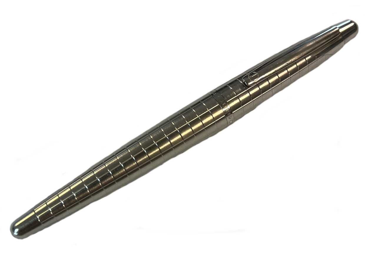 Alfred Dunhill - A steel cased fountain pen,