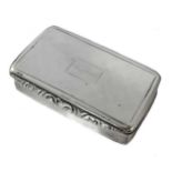 A William IV silver snuffbox, mark of Joseph Willmore,