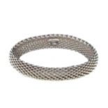 Tiffany & Co. - A 'Somerset' mesh soft bangle,