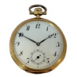 Montilier Watch Company, Montilier - A Swiss open faced pocket watch,