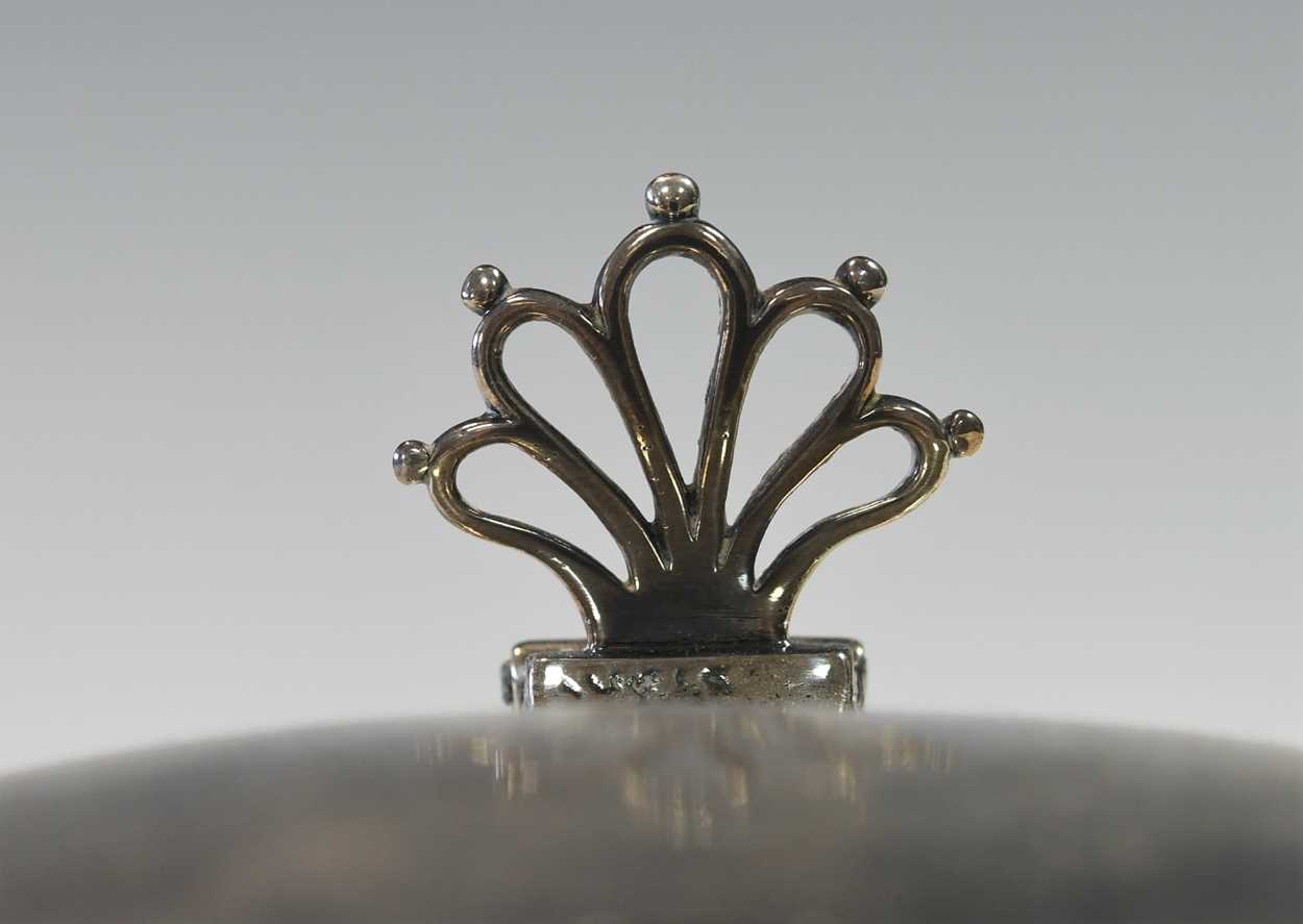 A George III 18th century silver drum mustard, - Image 5 of 9