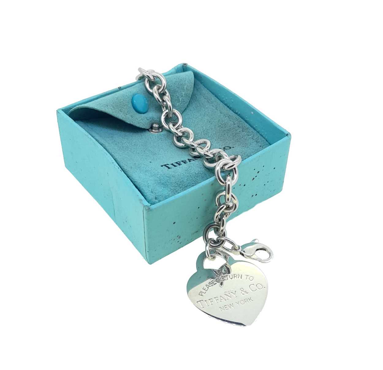 Tiffany & Co. - A silver heart tag bracelet, - Image 2 of 4