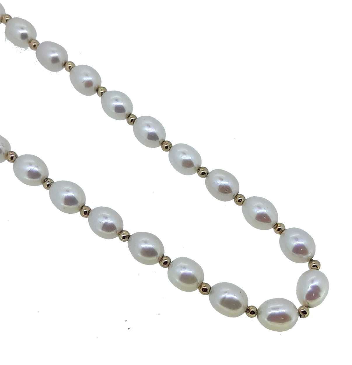 A pearl necklace,