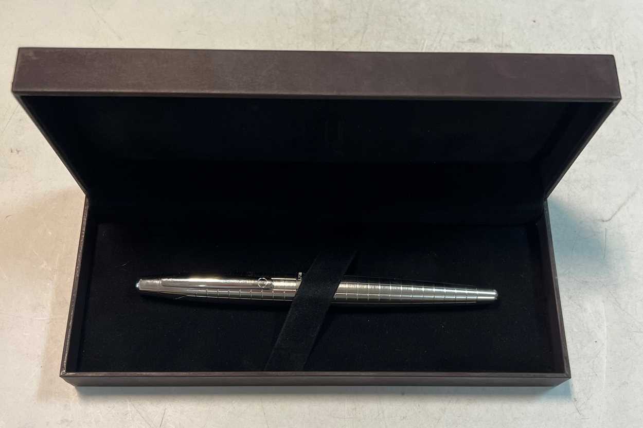 Alfred Dunhill - A steel cased fountain pen, - Image 9 of 12