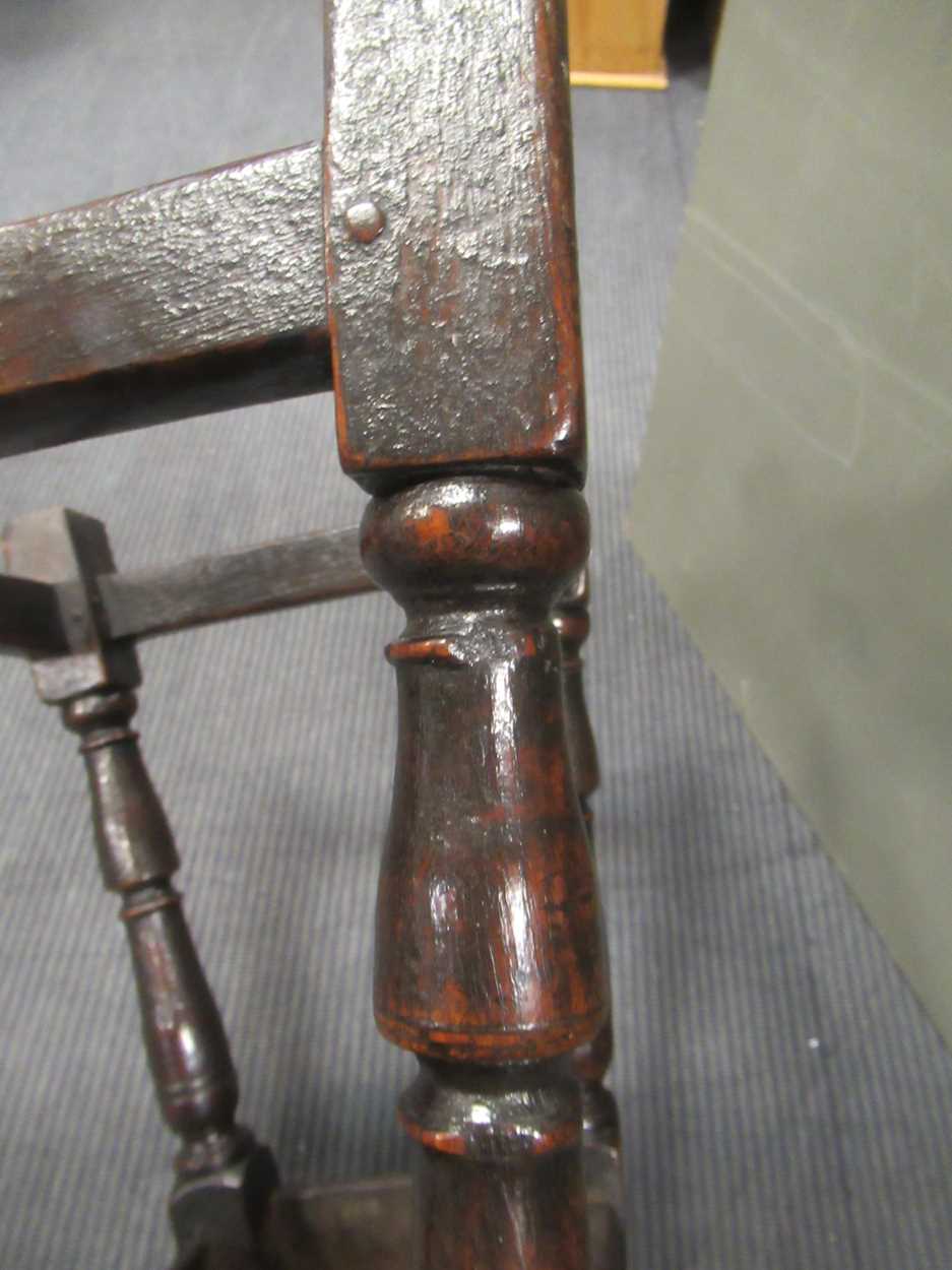 An oak joint stool, late 17th century, - Bild 9 aus 23