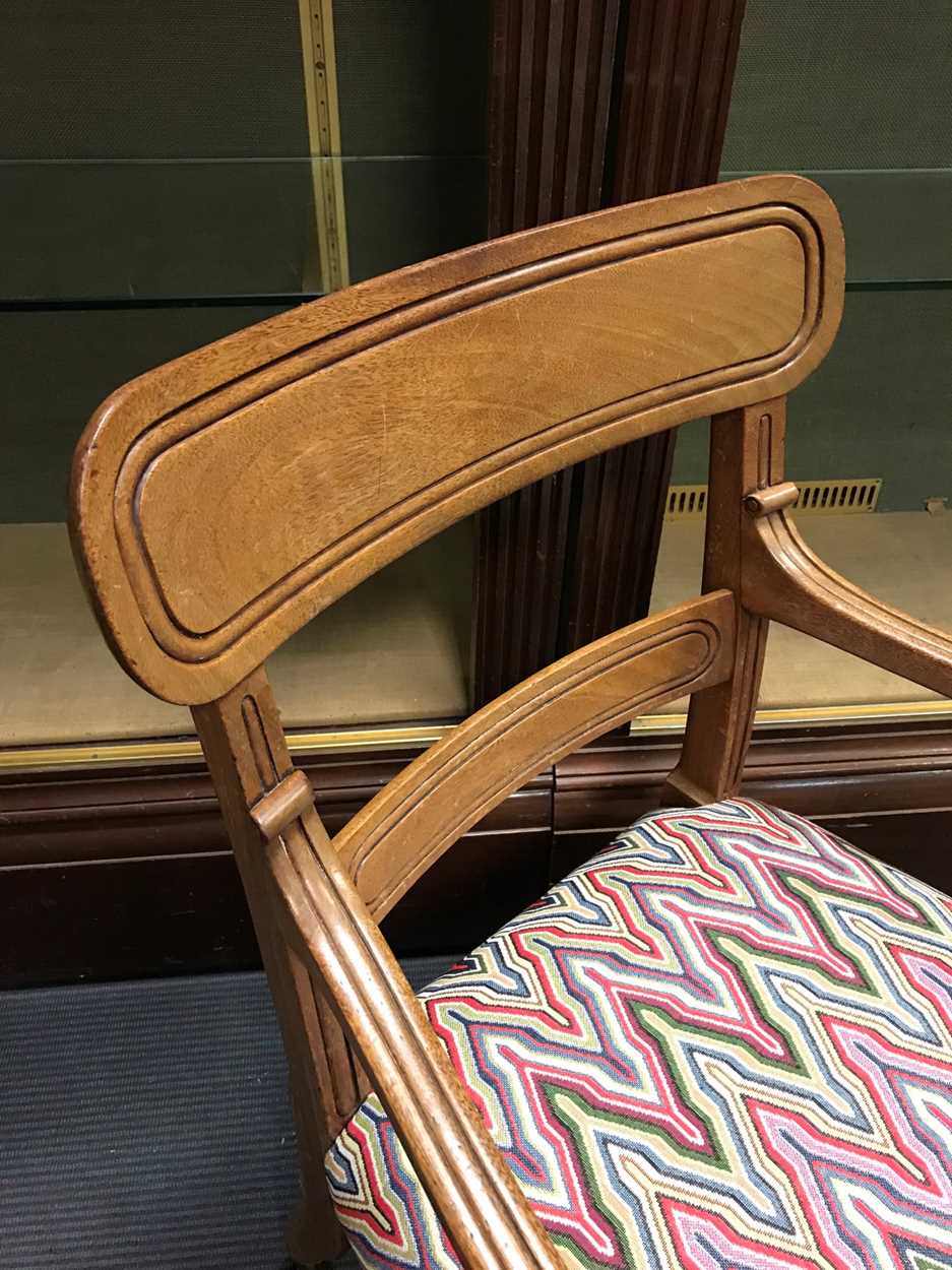 A William IV mahogany desk chair, - Image 4 of 7