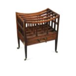 A George III mahogany canterbury,