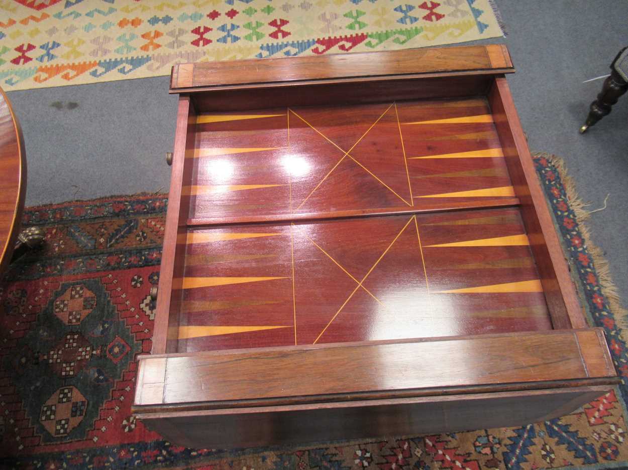 A marquetry games table, 19th century, - Bild 10 aus 20