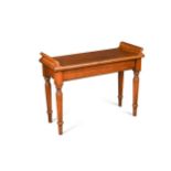 A William IV mahogany hall bench,