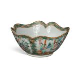 A Chinese porcelain fruit bowl, Canton, circa 1890,