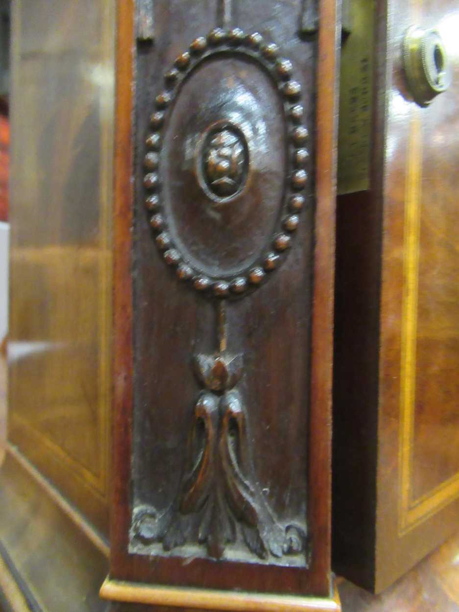 A miniature Victorian mahogany and boxwood inlaid collector's cabinet, - Image 6 of 13