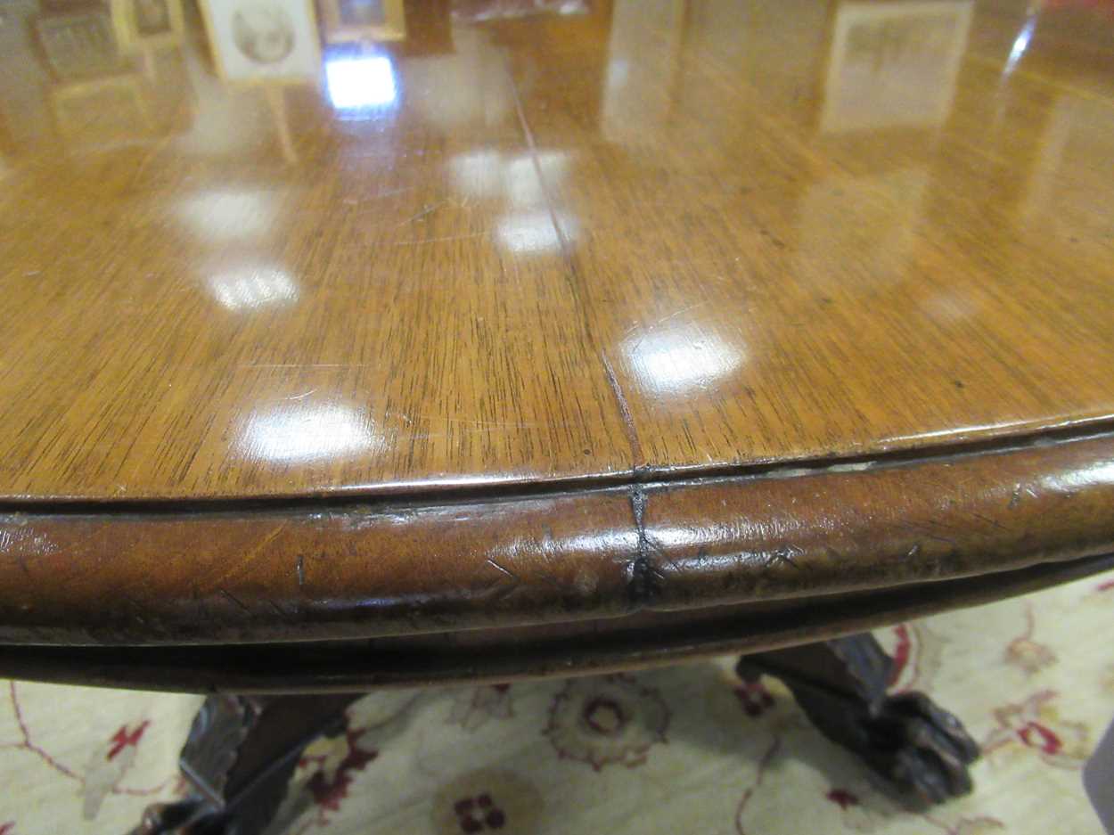 A Regency mahogany circular pedestal dining table, - Image 3 of 11