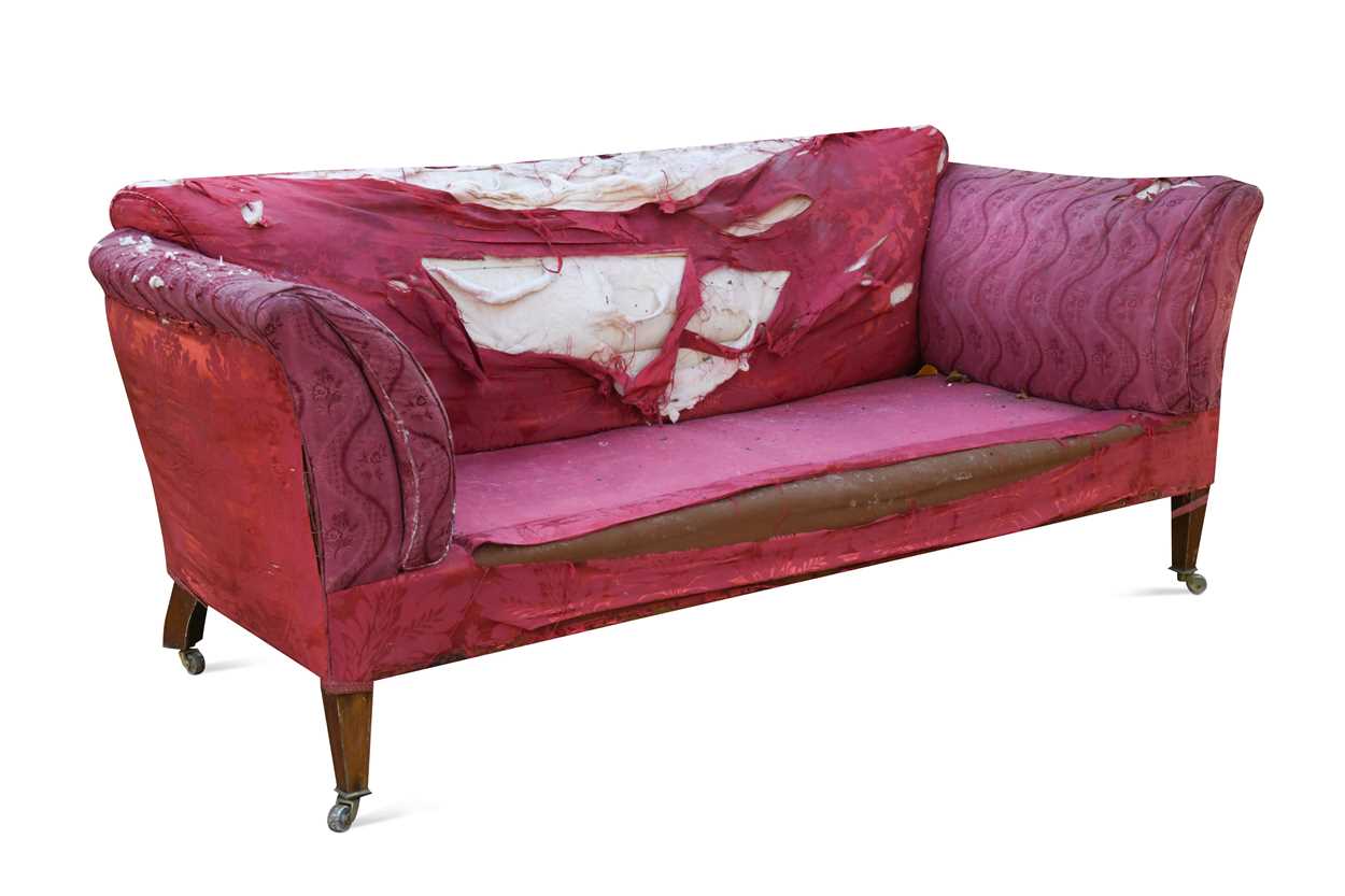 A Howard style two-seater sofa, 20th century,