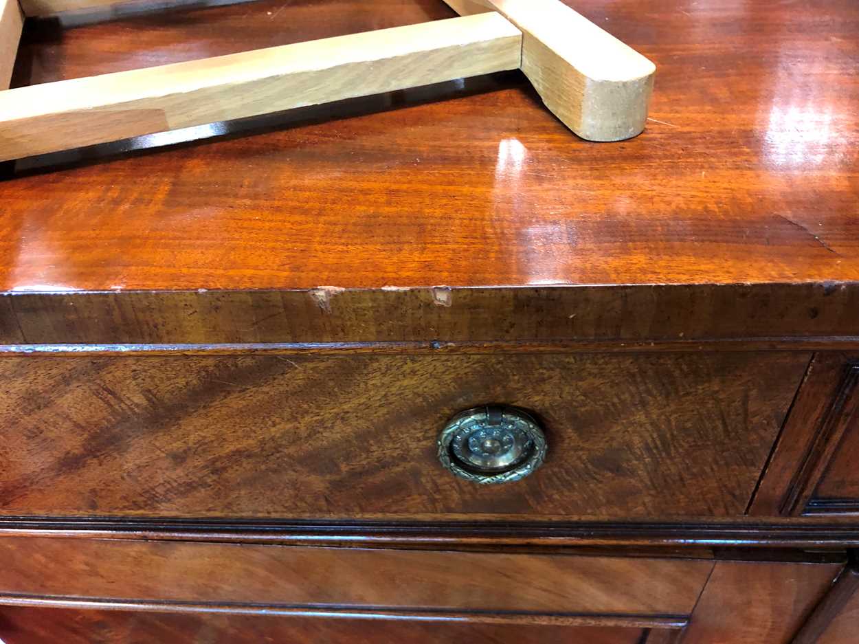 A George IV mahogany side cabinet, - Image 2 of 12