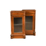 A pair of rosewood side cabinets, 19th century,