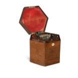 A Charles Wheatstone rosewood concertina, 19th century,
