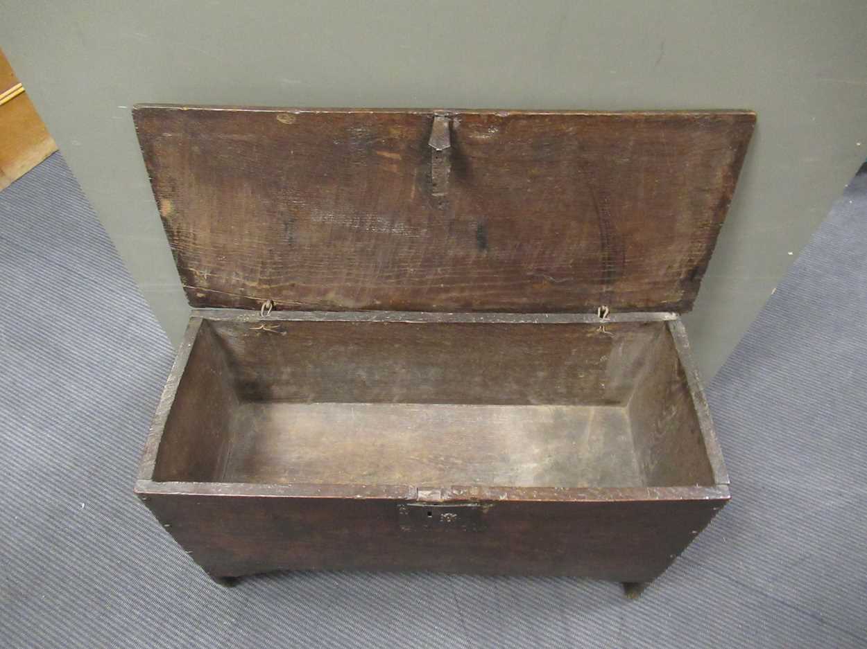 An oak six plank chest, 17th century, - Image 15 of 15