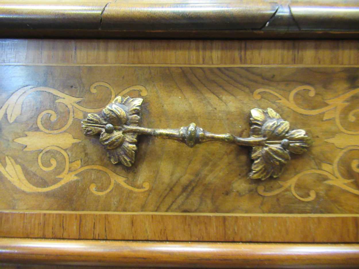 A near pair of burr walnut Bonheur Du Jour, circa 1860, - Image 14 of 14