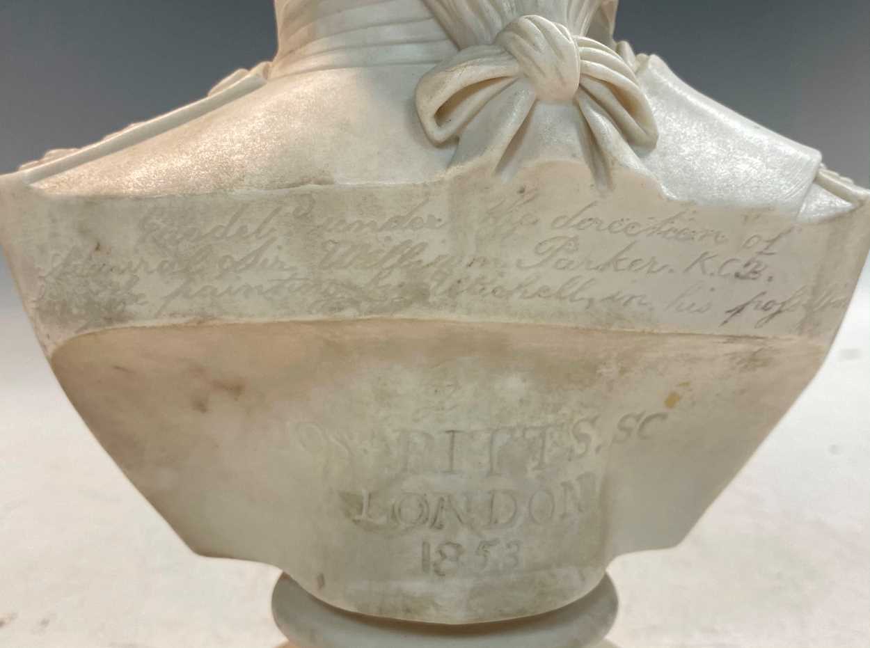 A Parian ware bust of Vice-Admiral Horatio Nelson (1758-1805), - Image 7 of 12