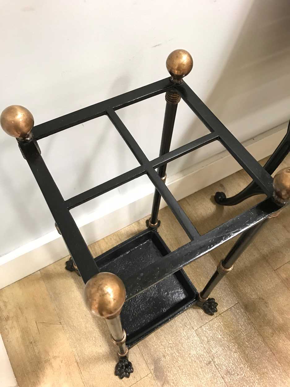 A cast iron stick stand, 19th century, - Image 2 of 3