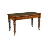 A William IV mahogany library table,