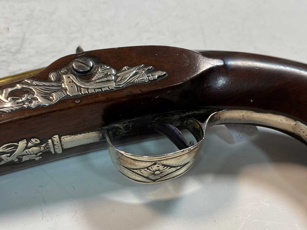 J & G Gibbs, London, a percussion cap pistol, early 19th century, - Image 10 of 13