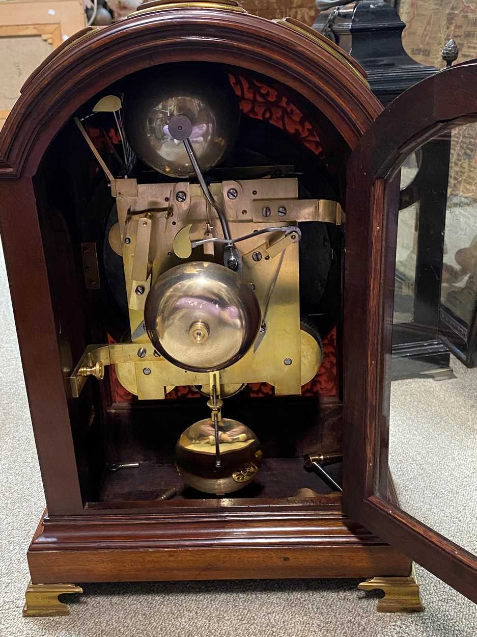 A late George III mahogany chiming table clock, circa 1820, - Image 9 of 14