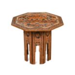 A Burmese red lacquer occasional table, 20th century,
