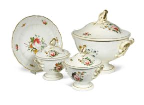 An extensive Derby porcelain dinner service, circa 1815,