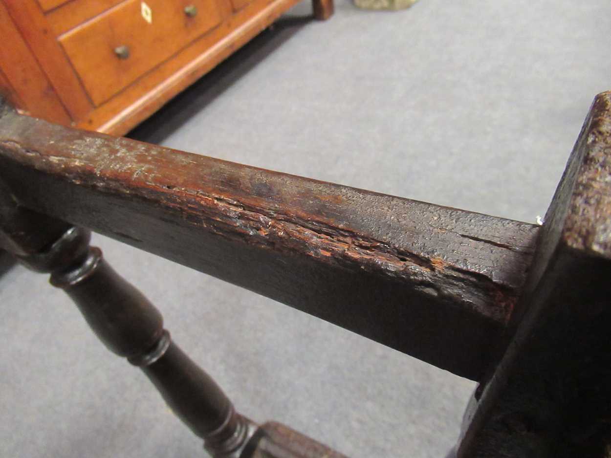 An oak joint stool, late 17th century, - Bild 21 aus 23