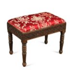 A mahogany stool, 19th century,