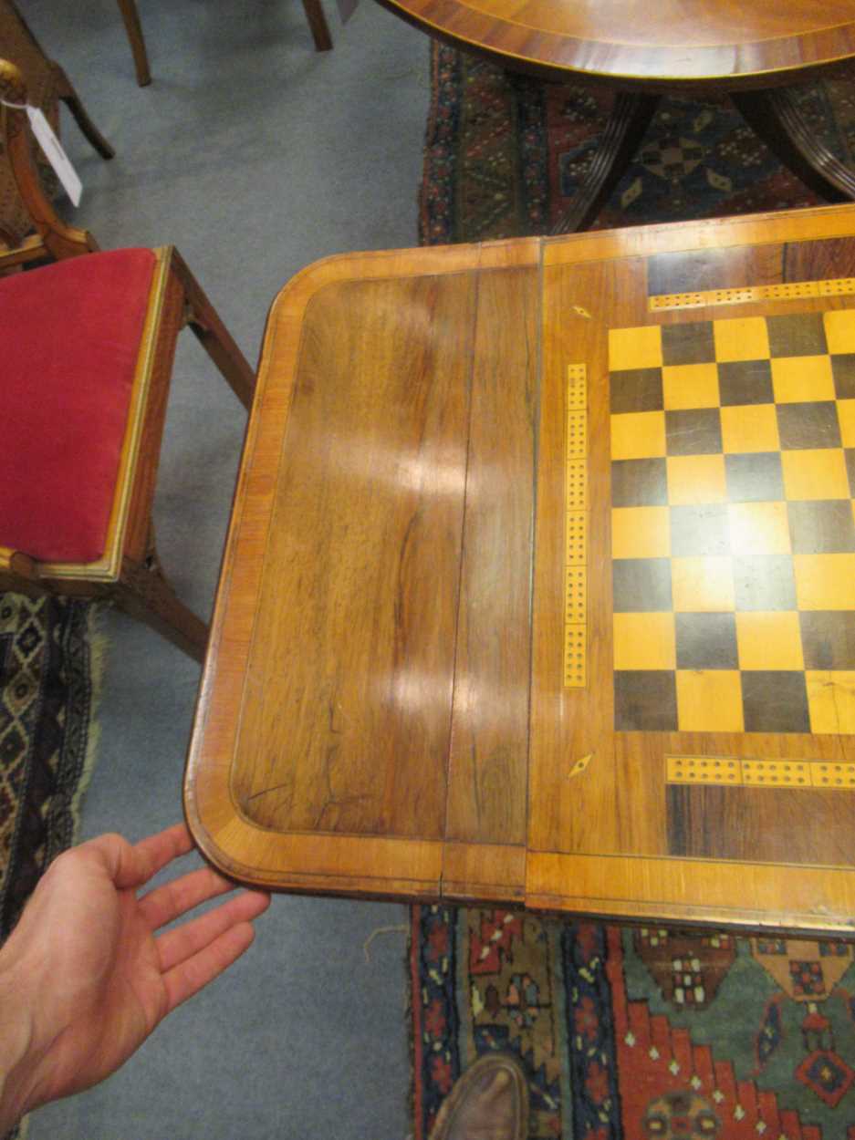 A marquetry games table, 19th century, - Bild 20 aus 20